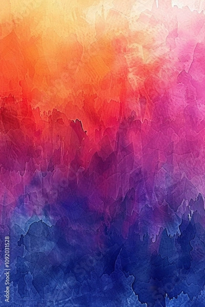 Fototapeta Pastel watercolor wash blending harmoniously into abstract art, offering a tranquil and artistic design for iPhone wallpaper made with generative ai