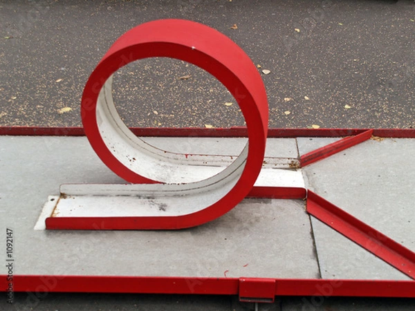 Obraz the dead-loop mini-golf playing field