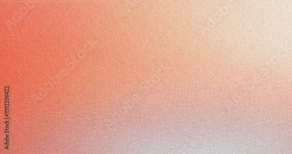 Fototapeta Grainy background Coral to Pearl abstract gradient noise texture
