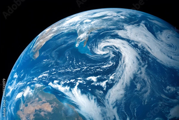 Fototapeta Planet Earth from Space Digital Enhancement