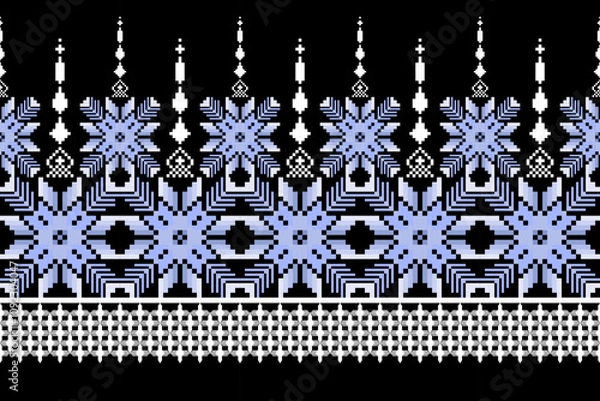 Fototapeta seamless pattern of knitting texture for the background of the postcards, invitations, wallpapers, banners and fabric pattern.