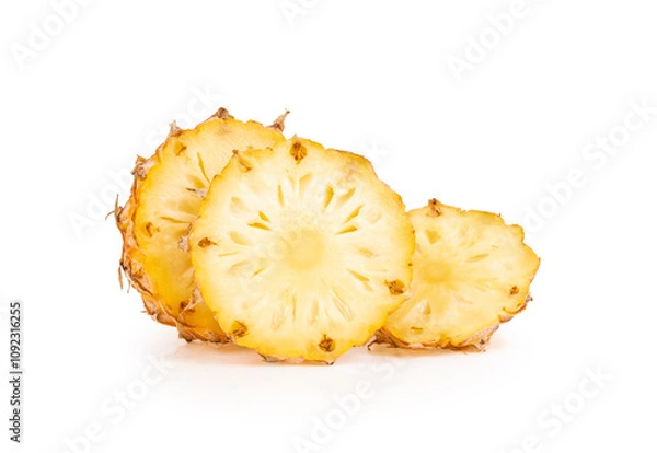 Obraz Fresh pineapple isolated on white background