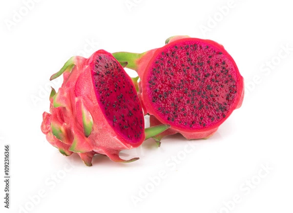 Obraz dragon fruit isolated on white background