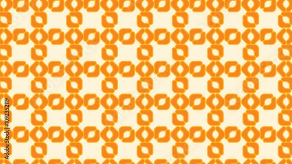 Obraz Modern vector abstract seamless geometric pattern with yellow color
