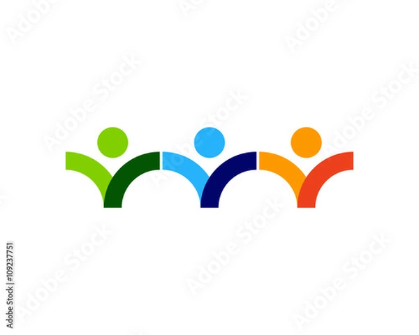 Obraz People Bridge Logo