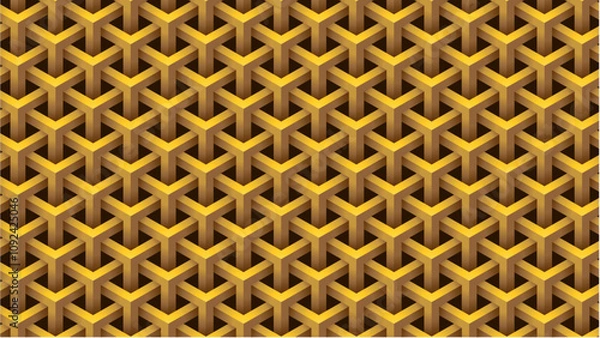 Fototapeta Geometric 3D Pattern Illustrator Basic Shapes 4-1.eps