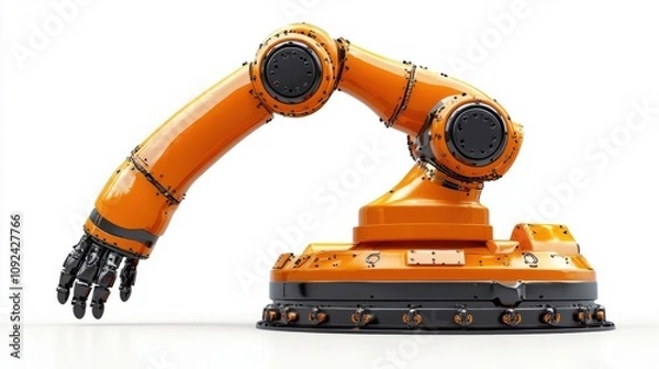 Fototapeta Industrial robot performing automated tasks in a manufacturing setting