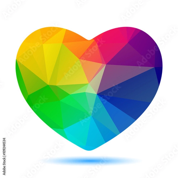 Obraz rainbow heart