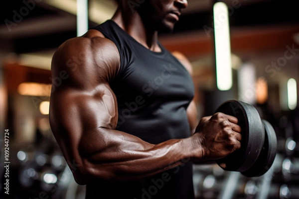 Fototapeta High-intensity exercise for testosterone increase focusing on endurance and strength