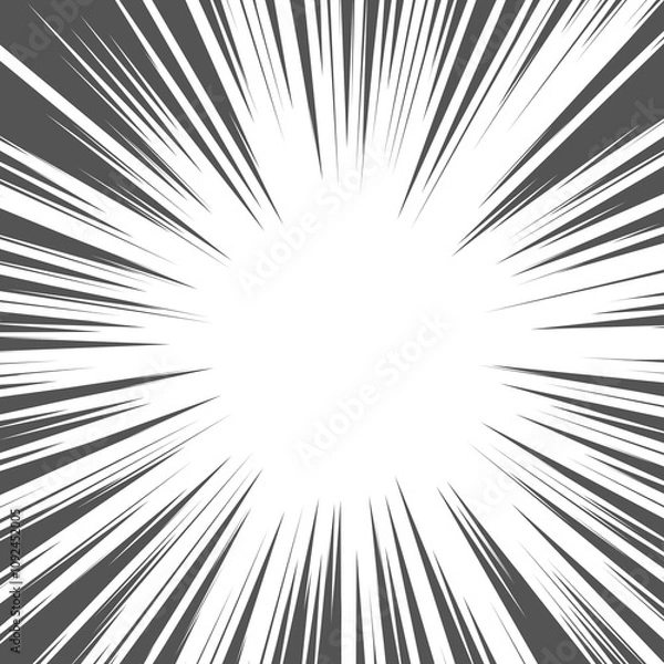 Fototapeta Comic Book Radial Lines Star Burst or Sun Rays Abstract Backdrop