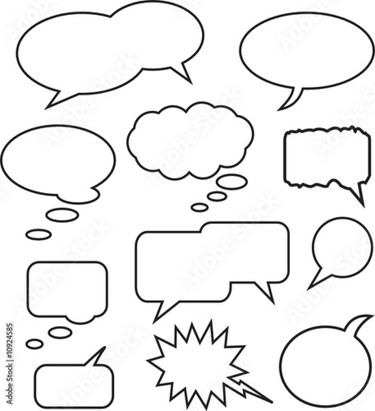 Obraz Speech Bubbles