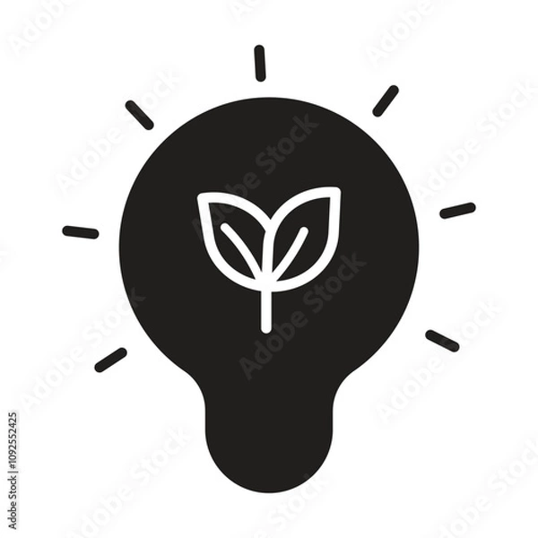 Obraz energy  icon vector on white background