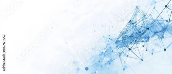 Fototapeta This document provides an abstract presentation of the design principles related to Blue Network for comprehensive analysis and technology in the business context and its various applications