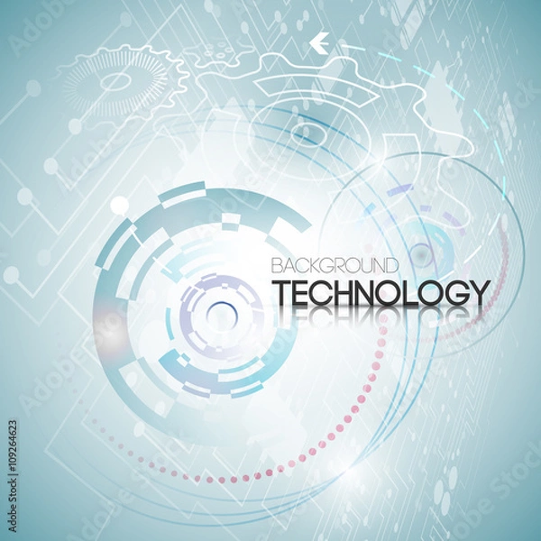 Fototapeta Abstract technology background