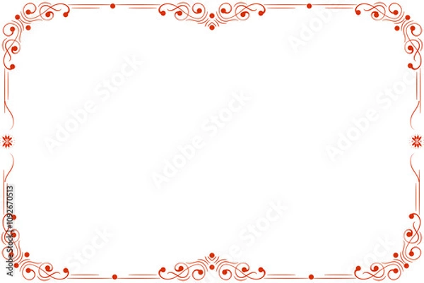 Obraz Decorative vintage frame,  Border rectangular shape, Old backgrounds, Artistic Frame or Border,