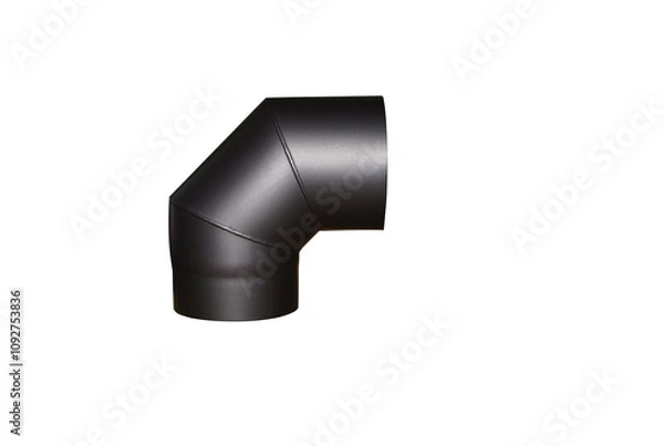 Obraz New stove pipe on a white background