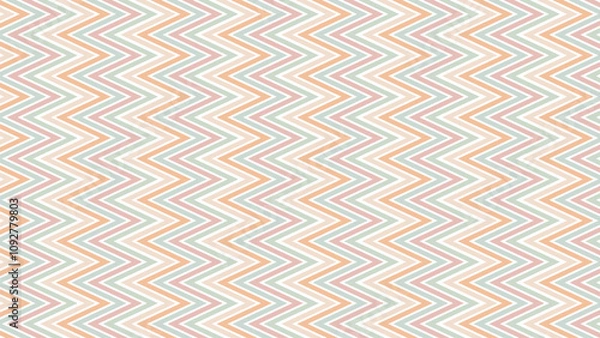 Obraz Pastel zig zag stripes line seamless pattern vector image
