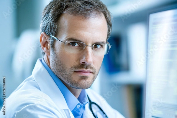 Fototapeta Professional Portrait of a Doctor