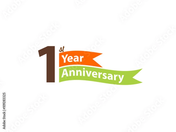 Fototapeta 1 year anniversary