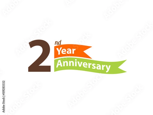 Fototapeta 2 year anniversary