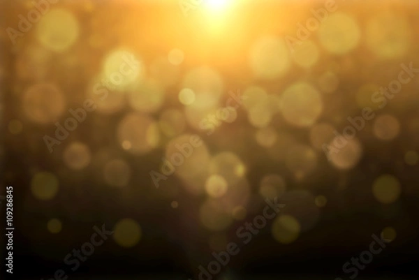 Obraz Golden Bokeh Background