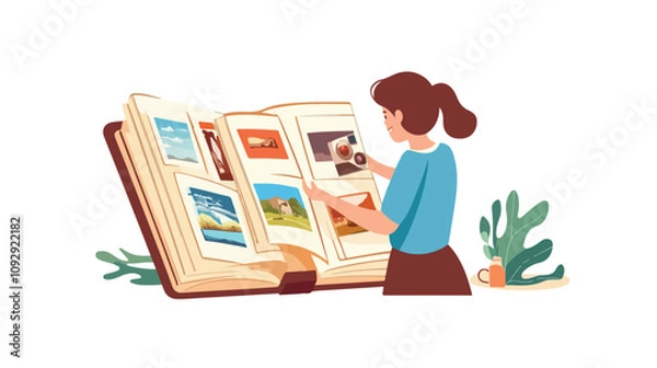 Fototapeta Professional Image Creation: Person Importing & Capturing for Photo Album