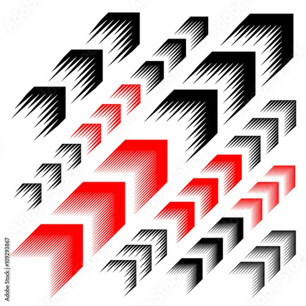 Obraz arrow motion line simple symbol vector