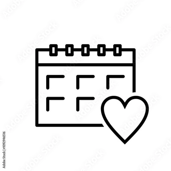 Obraz Calendar with love 