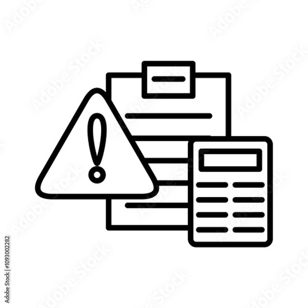 Obraz folder icon with document