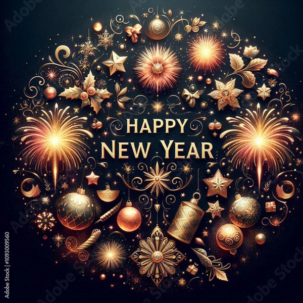 Fototapeta abstract christmas background