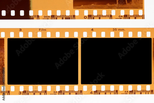 Fototapeta (35 mm.) film collections frame.With white space.film camera.contact sheet.