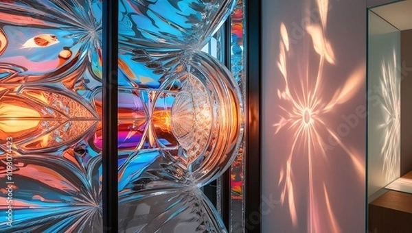 Fototapeta abstract background with lights