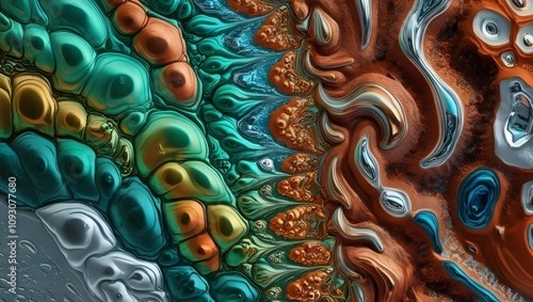 Fototapeta background with bubbles