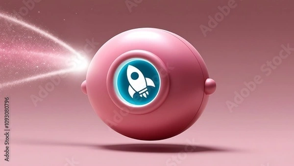 Fototapeta 3d cartoon style elements