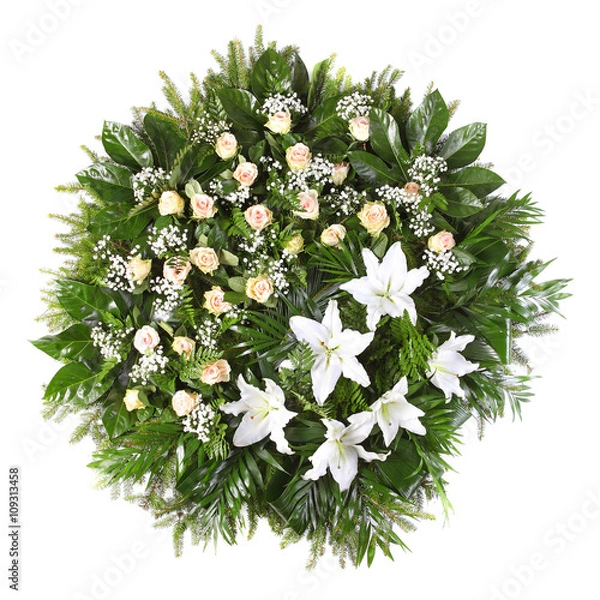 Obraz green funeral wreath