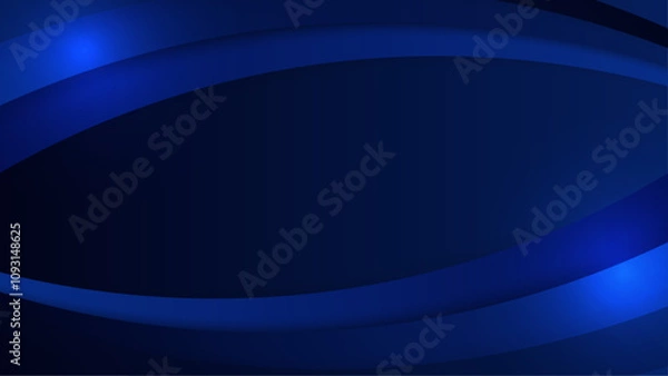 Fototapeta Blue Vector Illustration Minimal Geometric Shape Abstract Background. For Background, Banner, Pamphlet, Certificate and Presentation