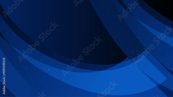 Fototapeta Blue Vector Abstract Geometric Shapes Background. For Background, Banner, Pamphlet, Certificate and Presentation