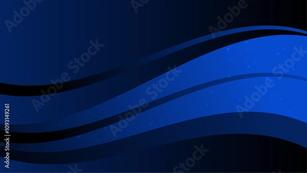 Fototapeta Blue Vector Abstract Geometric Shapes Background. For Background, Banner, Pamphlet, Certificate and Presentation
