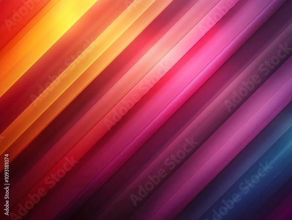 Fototapeta Abstract Background - Colorful Diagonal Stripes