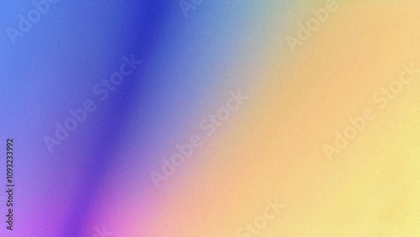 Fototapeta Pastel color gradient. Soft blue to yellow ombre blend. Evokes calmness, serenity, and transition.