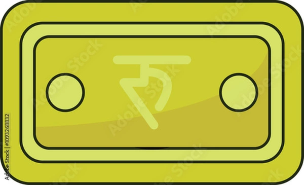 Obraz Nepalese Rupee Note Icon Currency Finance Illustration
