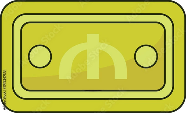Obraz Manat Note Icon Currency Finance Illustration