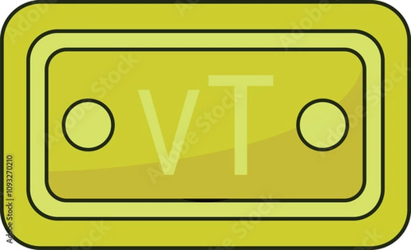 Obraz Vatu Note Icon Currency Finance Illustration