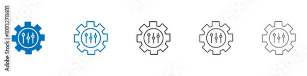 Fototapeta Customization icon vector set collection for web