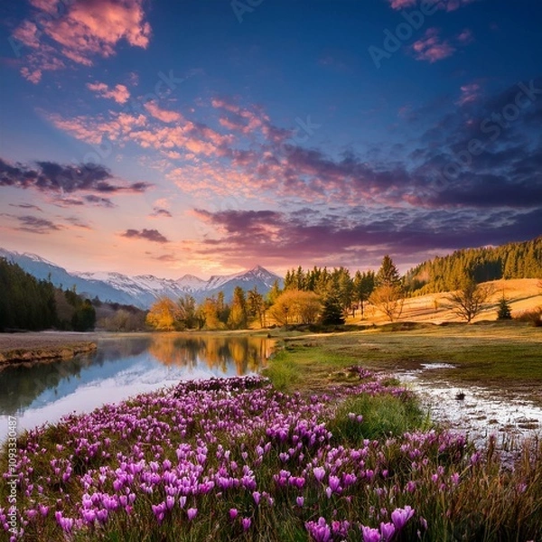 Fototapeta The Symphony of Spring: Nature’s New Chapter