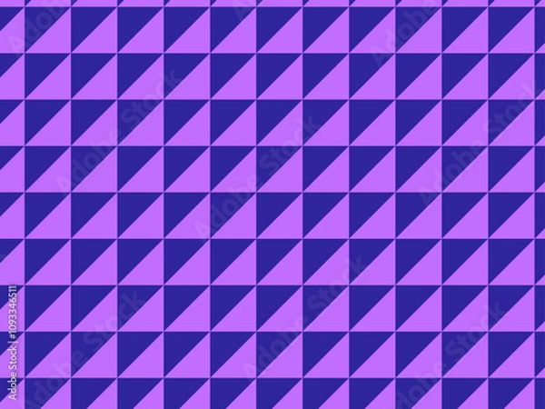 Fototapeta Abstract purple tringle digital seamless background pattern