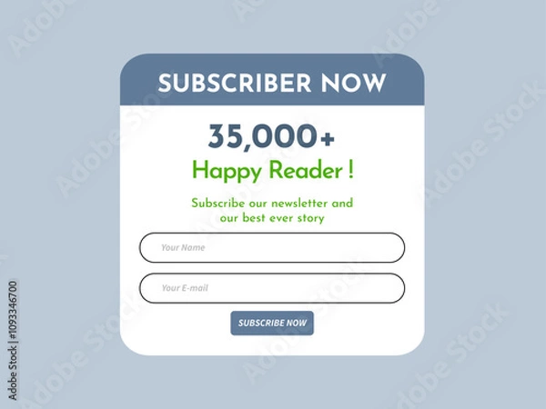 Fototapeta Newsletter subscriptions from concept vector templates design 