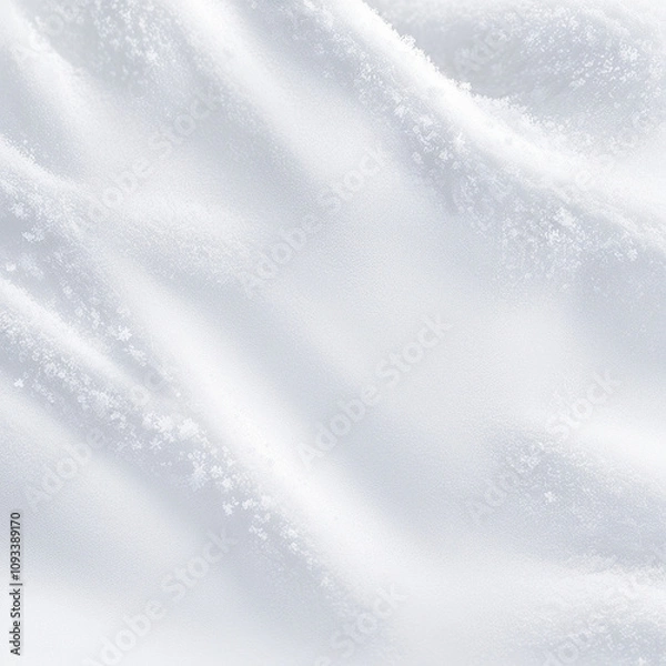 Obraz White snow texture background, minimalistic illustration