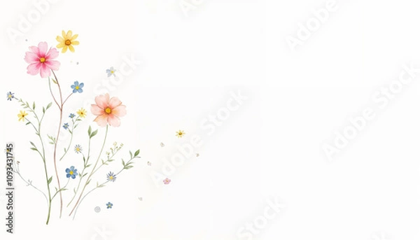 Obraz background with flowers