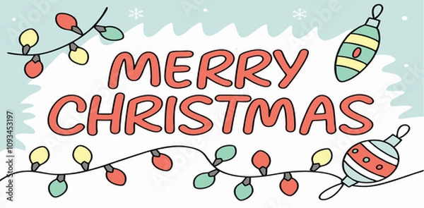 Obraz christmas greeting card with space